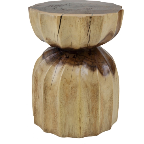 Aida Side End Table in Natural Trembesi Wood